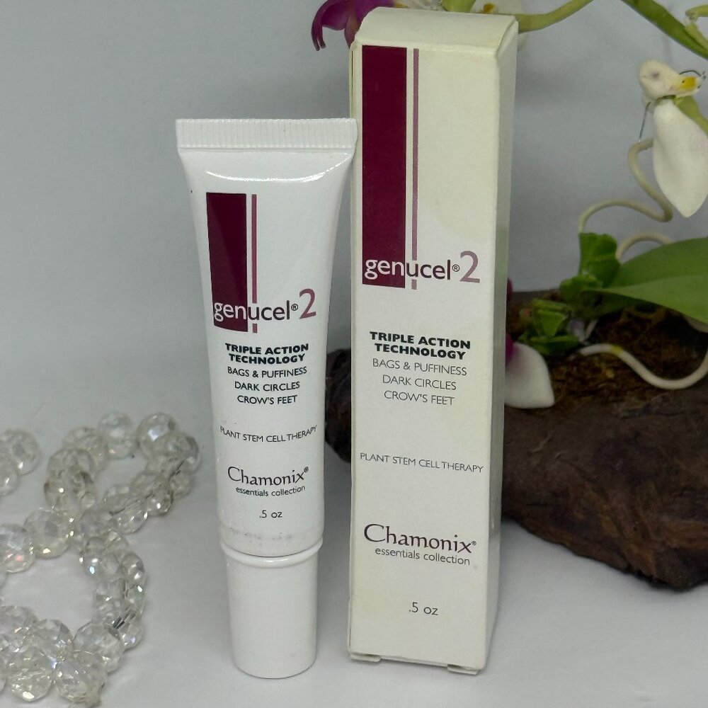 Chamonix Genucel 2 Plant Stem Cell Therapy for Eye Bags & Puffiness - .5 oz-NIB*